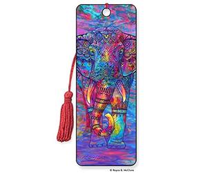 3D Bohemian Elephant Bookmark Featuring The Artwork of Royce B Mcclure - by Artgame