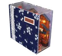 3D Book-Nook Kit - DIY Japanese Street Miniature, Handmade Model House, Creative Bookshelf Decor | Tabletop Craft Kit, Gift for Teenagers, Birthday, New Year, or Valentine’s Day Surprise