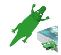 3D Bookmarks - Shark Crocodile Shaped Wacky | Funny Reading Gift, Cartoon Christmas Bookmark for Student Teens Boys Girls
