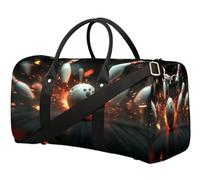 3D Bowling Sports Ball Travel Duffle Bag for Women Men Girls Boys Weekend Overnight Bags 22.7 L Tote Cabin Luggage Bag for Sports Gym Yoga