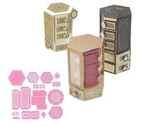 3D Box Dies for Card Making Embossing Stencil Die Cuts Punch Template Molds Arts Crafts Pop UP Metal Cutting Dies for Paper Crafting Handmade Crafts Scrapbooking Supplies Arts Crafts Album Decor