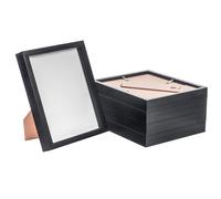 3D Box Photo Frames - 8 x 10" - Pack of 5 Nicola Spring Black One Size