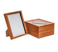 3D Box Photo Frames - 8 x 10" - Pack of 5 Nicola Spring Dark Brown One Size