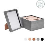3D Box Photo Frames - 8 x 10" - Pack of 5 Nicola Spring Grey One Size