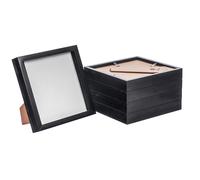 3D Box Photo Frames - 8 x 8" - Pack of 5 Nicola Spring Black One Size