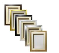 3D Box Picture, Photo, Momento, Keepsake, Memorabilia, Wedding Flowers, Medals, Baby Casts Frame| 4 inch Extra Deep Shadow Box Frame | Ivory Mount |Silver Frame