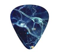 3D Brain Cell Neuron Neurology,12 Pcs Guitar Pick,3 Different Thickness Plectrums for Acoustic Guitar Bass Ukulele (0.46mm 0.96mm 0.71mm)