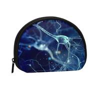 3D Brain Cell Neuron Neurology, Women's Storage Bag Shell Makeup Bag Small Coin Purse Shell Change Pouch