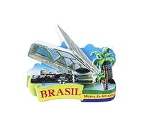 3D Brazil Museu do Amanha Fridge Magnet Souvenir Gift,Handmade Home & Kitchen Decoration Brazil Refrigerator Magnet Collection