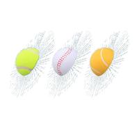 3D Broken Car Sticker - Realistic Tennis Ball Sticker with Prank Shatter Illusion Self Adhesive Window Decoration for SUV Sedan Van Body | Funny Displ