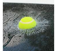 3D Broken Glass Sticker Prank, Car Pranks, Cracked Screen Prank Stuff for Adults, Tricky 3D Tennis Ball Hit Window Decal Gag Gift