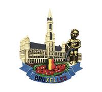 3D Brussels Belgium Refrigerator Fridge Magnet Tourist Souvenirs Handmade Resin Craft Magnetic Stickers Home Kitchen Decoration Travel Gift