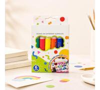 3D Bubble Art Markers - 6 Pack Colourful Puffy Paint Pens for Greeting Cards, Journaling & Craft Projects, Raised Non-Toxic Ink for Paper, Plastic & Cardboard, Fun DIY Drawing Kit (A-1 set)