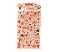 3D Bubble Stickers, Kids Adhesive Decals, 4x3 Inches Decorative Fun with Raised Design, Crafting Accessory, Artistic Set with Colorful Patterns, Reward Item for Party Classroom