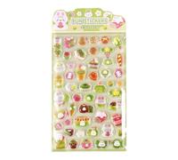 3D Bubble Stickers, Kids Adhesive Decals, 4x3 Inches Decorative Fun with Raised Design, Crafting Accessory, Artistic Set with Colorful Patterns, Reward Item for Party Classroom