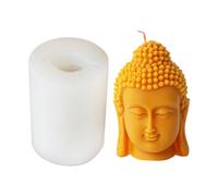 3D Buddhas Head Mold Silicone Buddhas Head Shaped Mold Creative Making Silicone Buddhist Gift