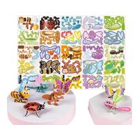 3d Building Puzzle,Parent-Child Interactive Educational Game | 25-model 3D Jigsaw Puzzle Toy,for School Bedroom Classroom Study Party Girls Children Students Teens