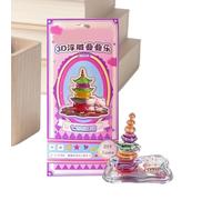 3D Building Stickers, Decorative Cartoon Cute Fun Toy, Glowing 3D Stacked Stickers, for Kids, Children, Boys, Girls, Indoor, Classroom, School, Bedroom, Desk, Table, House
