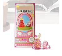 3D Building Stickers, Decorative Cartoon Cute Fun Toy, Glowing 3D Stacked Stickers, for Kids, Children, Boys, Girls, Indoor, Classroom, School, Bedroom, Desk, Table, House