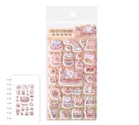 3D Bulky Stickers, DIY Reusable Animal Felt Stickers - Cute Animal Stickers for Children, Home, Classroom, Crafts, Diaries, Planners, Mobiles, Children,