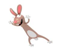 3D Bunny Shaped PVC Bookmark Cartoon Animal Bookmarks