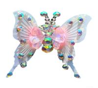 3D Butterfly Car Air Vent Clip with Heart Rhinestone Accent for Vehicle Interior Decoration Metal and Stylish (pink)