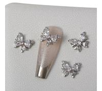 3D Butterfly Nails Art Rhinestones Diamond Zircons Nails Art For Nails Art Designs Jewelry Making