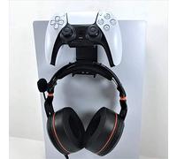 3D Cabin PS5 Controller & Headphone Console Bracket Mount Holder For Play Station 5 Digital Or Disc DualSense Black Right