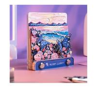 3D Calendar 2025, DIY Tear-Away Timepiece Calendar, Timepiece Calendar 2025, Butterfly 3D Three-Dimensional Tearable Notepad, Ornament Gift, Suitable For Home Office Home Gifts Ornaments (Rose Coast)