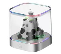 3D Calendar 2025 Panda Style Artsy Memo Pad with LED Light and Acrylic Case, 256 Sheets Paper Carving Desktop Calendar for Office Home Ornament or
