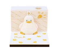 3d Calendar 2025 Time Piece Calendar, Sweet Dreams Cat House 3d Notepad Paper Art Non-sticky Post Notes With Lights,3d Sticky Notes, Diy Paper Carving Gift