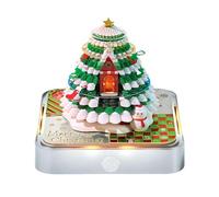 3D Calendar 2025 With Lights, 3D Christmas Tree House Calendar Memo Pad, Time Piece Calendar Carving Desktop Sculpture, Tearable Sticky Notes Memo Pad Calendar Sculpture for School Home Office