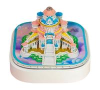 3D Calendar 2026 | 2026 3D Fairytale Castle Decor For | Tearable Sticky Notes Calendar,For Christmas Holidays Birthday Living Room Study Room Office Table Desk Parents Kids Colleagues