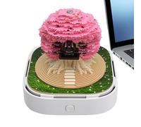 3D Calendar 2026-3D Sticky Notes Fortune Tree House Calendar 2026,Decorative Planner Memo Pad for Study Office Entryway Shelf Cabinet Tabletop Bedroom Living Room