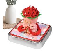 3D Calendar 2026 | 3D Tear-Away Paper Carving Art Memo Pad,Carving Tear Away Notepad with LED Lighting and Acrylic Case for Record Planner Habit Tracker Bookmark