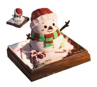 3D Calendar 2026 Christmas Snowman Paper Sculpture Timepiece Calendar 2026 Rip Away 3D Memo Pad for School, Home, Office Decor