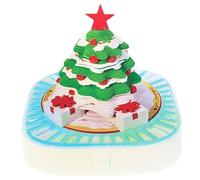 3D Calendar 2026 Christmas Tree 3D Memo Pad with Light & Clear Acrylic Cover Creative Christmas Decor for Desktop Decoration, 170 sheets, Xmas décor