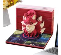 3D Calendar 2026 - Cute Paper Craft Desk Calendar, Weekly Tear Off Memo Sheets, Cover Design Organizer, Artistic Time Tracking Display Piece | For Home Office School Family Women Student Teacher Birth