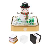 3D Calendar 2026, Desk Time Piece Calendar 2026, Creative 3D Memo Pad Snowman Art Paper Carving Sculpture Desktop Decoration, Tear Off Calendars for Home Office Decor Gift