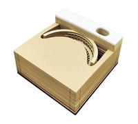 3D Calendar 2026, Notepad with Detachable Pages for Time Carving - Art Sculpture 3D Paper Notebook with Detachable Sheets - For Notetaking Planning, Habit Tracking and My Life