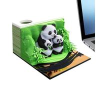 3D Calendar 2026, Panda Paper Sculpture Art Calendar - Tear-Off Paper Sculpture Notepad for Teachers Freelancers Students Desk Bedside Dressing Table Office