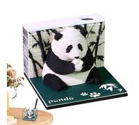 3D Calendar 2026 - Panda Tear Away 2026 Calendar,Tear Away Decorative Habit Planner for Adults Students Teachers Nightstand Bedroom Living Room Bookshelf Work Study Kids