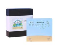 3D Calendar 2026, Paper Sculpture Calendar in Ferris Wheel Design - Removable Sticky Notes for Organising Desk Appointment Planning Home Office