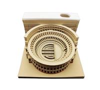 3D Calendar 2026 - Roman Pop-up Weekly Planner | Artistic Notepad for Paper Sculptures | Eco Friendly Desk Display with 200 Page Acrylic Base, Gift From C