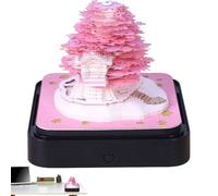 3D Calendar 2026 - Sculpture Notepad Decorative Planning Supply | Funny Paper Carving Desk Decor with Elegant Art Style, Creative Calendar