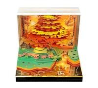 3D Calendar 2026, Tear Away Time Piece Calendar 3D Memo Pad, Paper Carving Art Memo Pad, Artsy Pads for Planning/Reminders, Home Desk Decor & Creative Gift (#L)