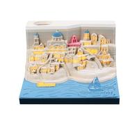 3D Calendar 2026, Tear Away Time Piece Calendar 3D Memo Pad, Paper Carving Art Memo Pad, Artsy Pads for Planning/Reminders, Home Desk Decor & Creative Gift (#T)