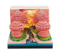 3D Calendar 2026, Tear Away Time Piece Calendar 3D Memo Pad, Paper Carving Art Memo Pad, Artsy Pads for Planning/Reminders, Home Desk Decor & Creative Gift (#N)