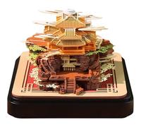 3D Calendar 2026, Tear Away Time Piece Calendar 3D Memo Pad, Paper Carving Art Notepad with LED Light for Home, Office & School (A-2)