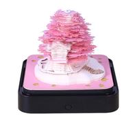 3D Calendar 2026, Tear Away Time Piece Calendar 3D Memo Pad, Paper Carving Art Notepad with LED Light for Home, Office & School (B-7)